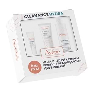 Avene Cleanance Hydra Medikal Tedavi Kaynaklı Kuru ve Yıpranmış Ciltler için Bakım Kiti