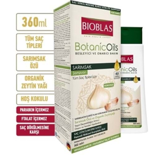 Bıoblas Sampuan Sarımsaklı 360Ml