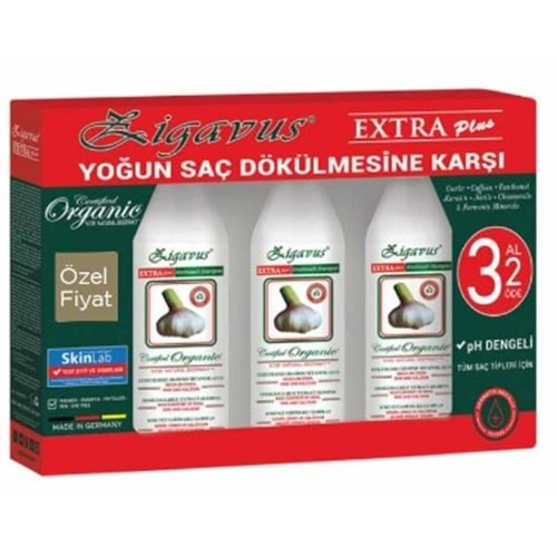 Zıgavus 3 Al 2 Öde Sarımsaklı Extra Plus Kokusuz Sampuan 250Ml