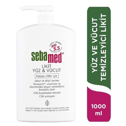 Sebamed Lıkıd Yüz Ve Vücut 1000 Ml