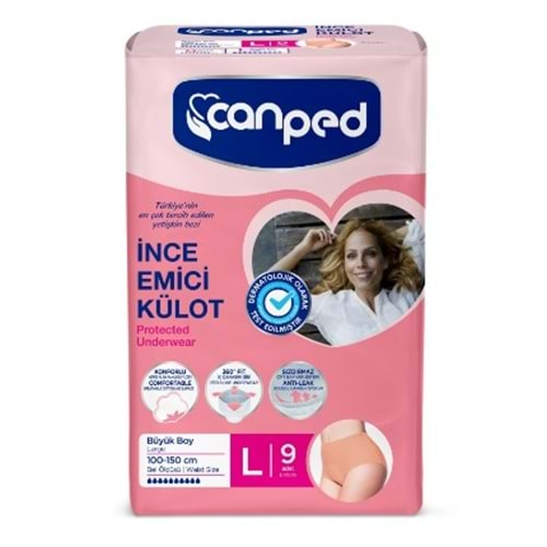 Canped İnce Emici Külot Large 9 Lu