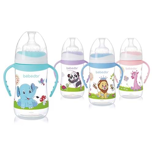 Bebedor Geniş Ağızlı Kulplu Pp Biberon, 250 mL (89322)