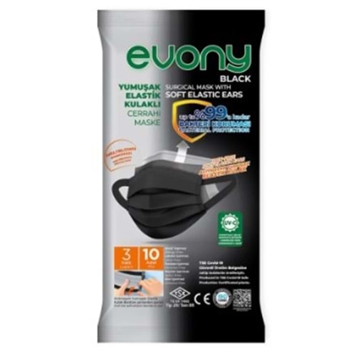 Evony 10 Lu Maske Sıyah