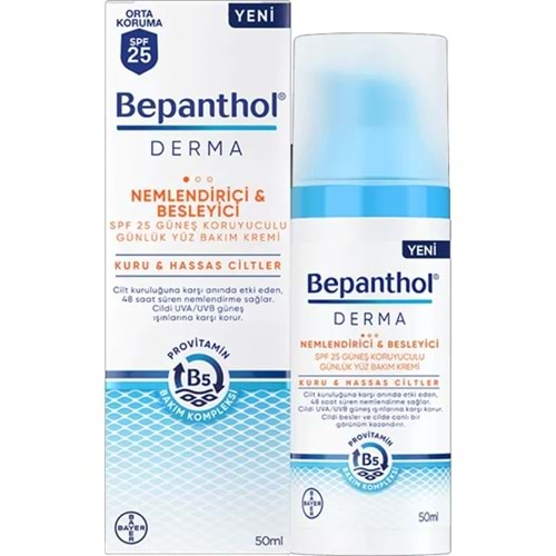 Bepanthol Derma Nem Spf25 Yüz Bakım Kremi 50Ml