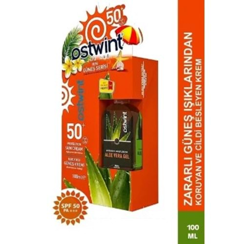 Ostwint Spf50+ Güneş Kremi 100Ml+Aloe Vera Jel Hediyeli