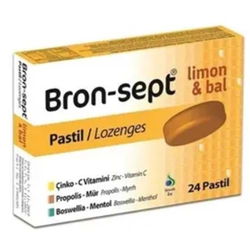 Alldermo Bron-Sept Pastıl Lemon&Honey 24 Lu