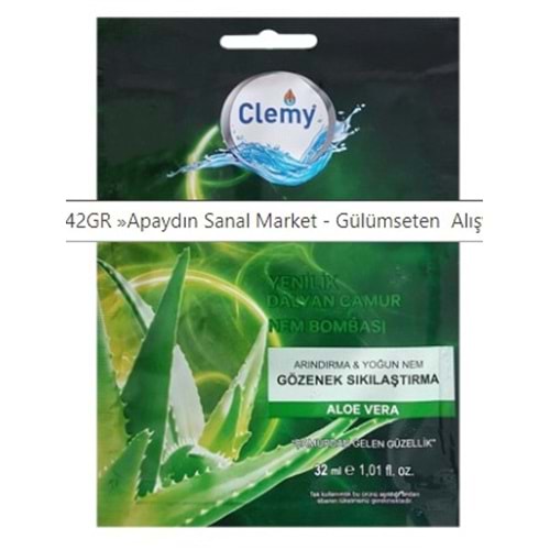 Clemy Maske Dalyan Çamur Aloe Vera
