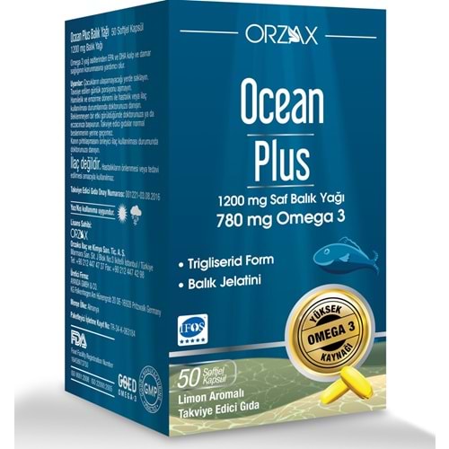 Ocean Plus 1200Mg Balık Yagı 50 Kapsül