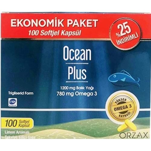 Ocean Plus 1200Mg Balık Yagı 100 Kapsül