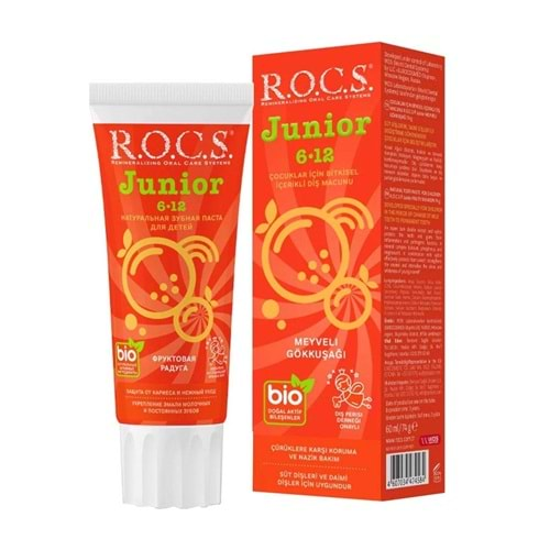 Rocs Junıor (6-12 Yas) Dıs Macunu Meyvelı Gökkusagı 60Ml