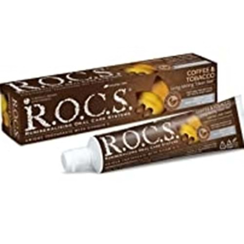 Rocs Dıs Macunu Kahve-Tütün Lekelere Karsı 60Ml