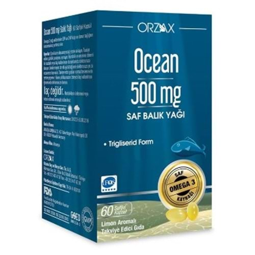 Ocean Balık Yağı 500 Mg 60 Kapsül