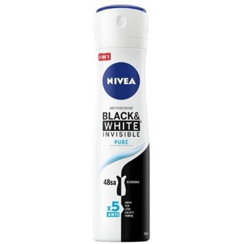 Nıvea Deodorant Woman B&W Pure 150Ml