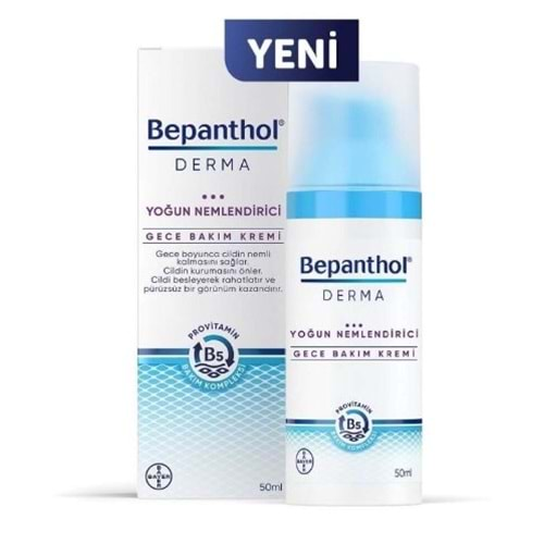 Bepanthol Derma Yoğun Nemlendirici Gece Bakım Kremi 50 ml