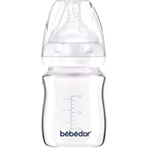 Bebedor Isıya Dayanıklı Cam Bıberon 120ml (50301)