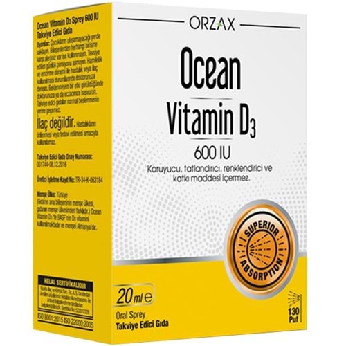Ocean Vitamin D 600IU Sprey 20ml