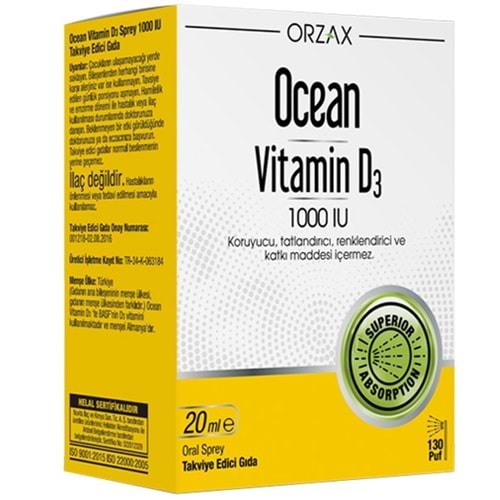 Ocean Vitamin D 1000IU Sprey 20ml