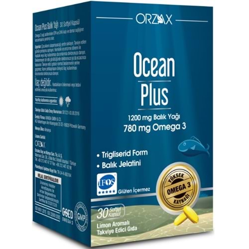 Ocean Plus 1200Mg Balık Yagı 30 Kapsül