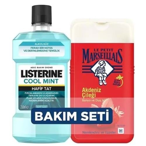 Le Petıt Çılek Duj Jelı 250ml+Lısterın 250ml Coolmınt Hafıftat