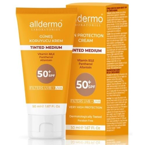 Alldermo Spf50+ Tınted Medıum Günes Kremı 50Ml