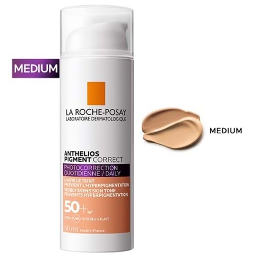 La Roche Posay Anthelios Spf50+ Pigment Correct (Medium) 50Ml