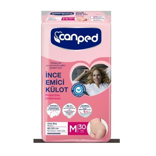 Canped İnce* Emici Külot 30 Lu Medium