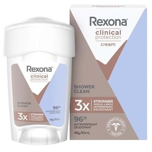 Rexona Clinical Protection Krem Stick 45Ml Shower Clean