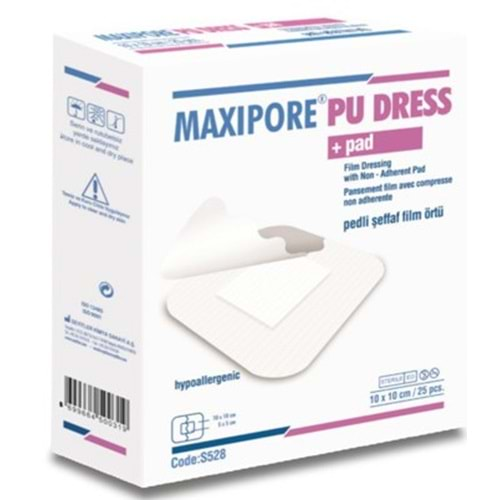 Maxipore Fılmpad 10*10 cm Seffaf