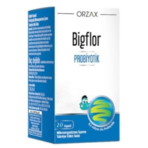 Orzax Bigflor Probiyotik 10 Kapsül