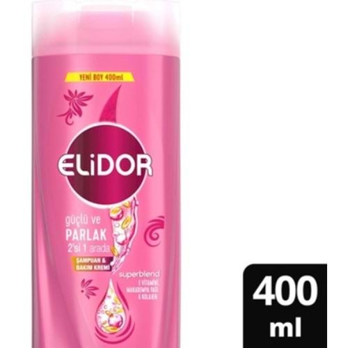 Elıdor Sampuan Güçlü ve Parlak 2'sı 1 Arada 400Ml