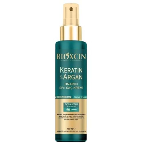 Bioxcin Keratin-Argan Onarıcı Sıvı Saç Kremi 150Ml