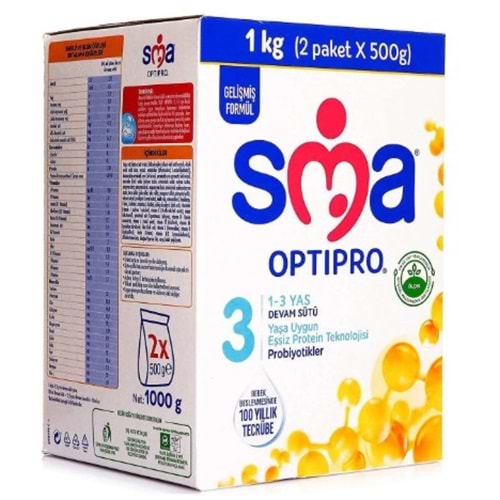 SMA Optıpro Bebek Sütü 1000gr NO:3