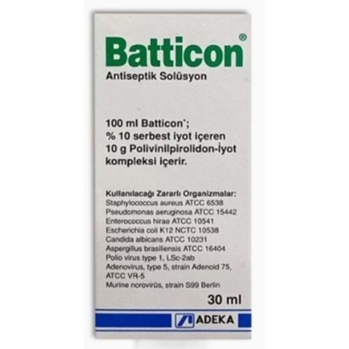 Batticon %10 Topıkal Çözeltı 30Ml