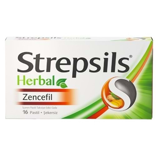 Strepsıls Herbal Zencefıl Pastıl 16Lı