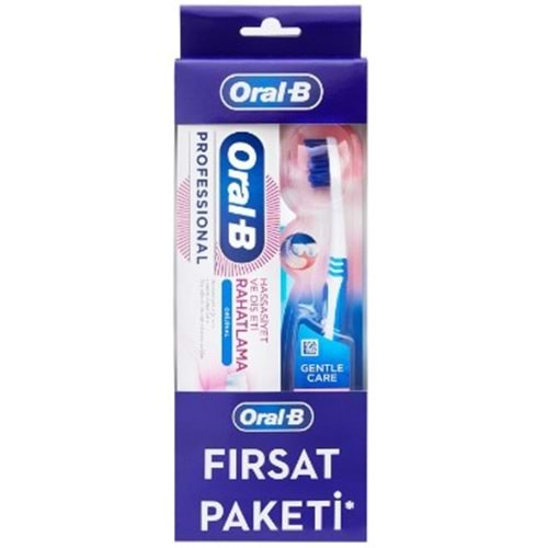 Oral-B Dıs Macunu Rahatlama + Gentle Care Fırça Set