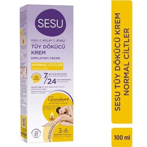 Sesu Tüy Dökücü Krem Normal Cıltler 100Ml