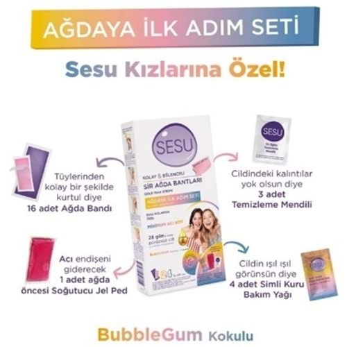 Sesu Ağdaya Ilk Adım Seti Ağda Bantları 24Lü