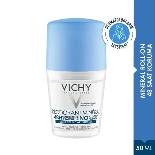 Vichy Deo Rollon Mineral 50Ml Mavi