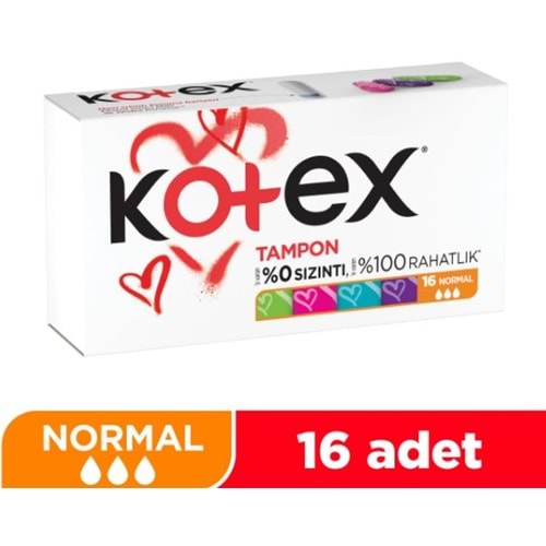 Kotex Tampon Normal 16 Lı