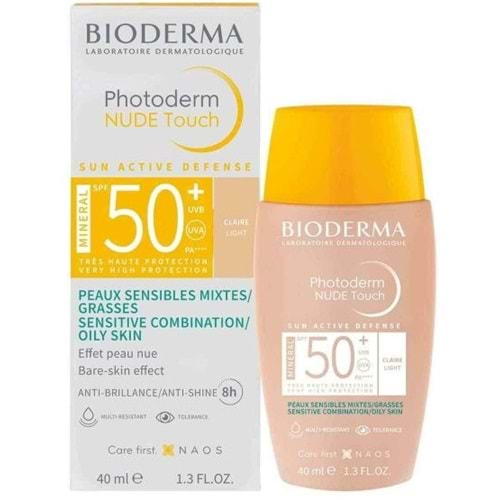 Bioderma Photoderm Nude Touch Mineral SPF50 40Ml Güneş Light