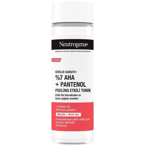 Neutrogena Sıvılce Karsıtı+%7 AHA+Panthenol Tonık 125Ml