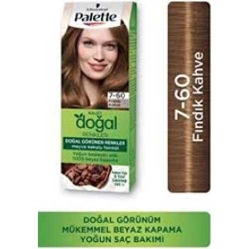 Palette Kalıcı Dogal Renkler 7-60 Fındık Kahve