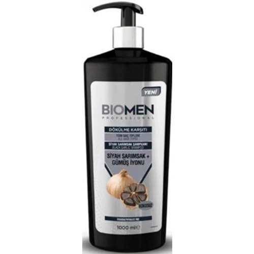 Biomen Şampuan Dökülme Karşıtı Siyah Sarımsak Gümüş İyonu 1000Ml