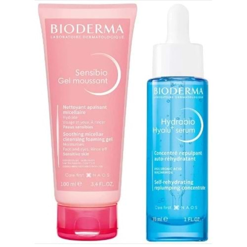 Bioderma Sensibio Gel 100Ml + Hydrabio Hylau Serum 30Ml Set + Bilek Havlusu Hediye