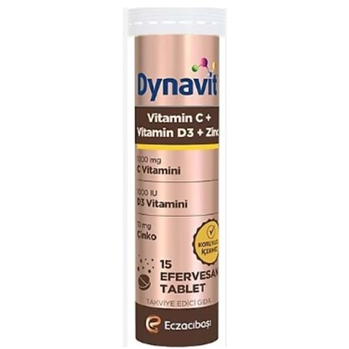 Dynavit Vitamin C+Vitamin D3+Çinko 15 Eff