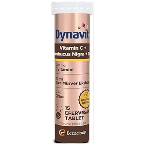 Dynavit Vitamin C+ Sambucus Nigra +Çinko 15 Eff