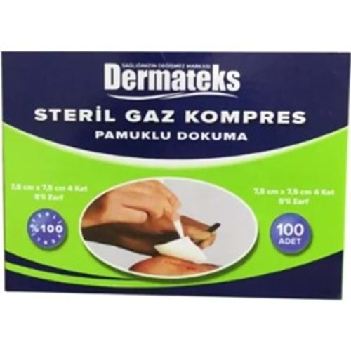 Dermateks Gaz Kompres 100Lı Zarf