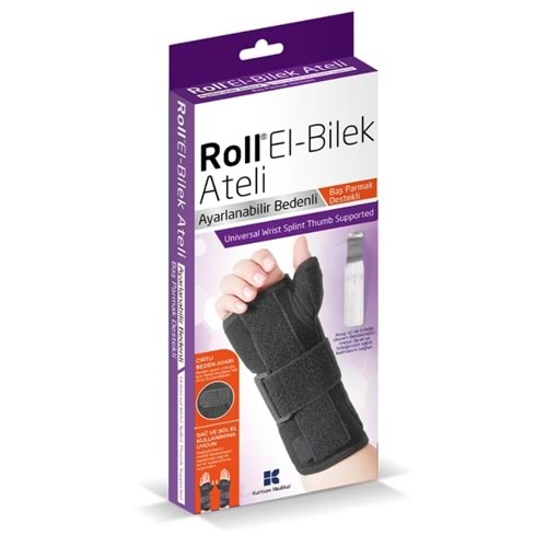 Roll Baş Parmak Destekli El Bilek Ateli Çift Taraflı