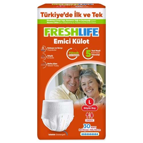 Freshlıfe Emıcı Külot Bez Large 30Lu