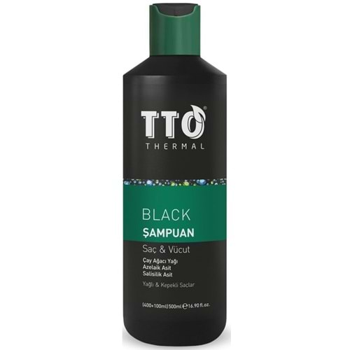 TTO Thermal Black Sampuan Saç ve Vücut 500Ml